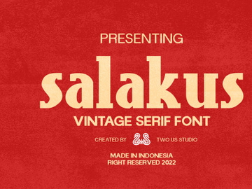 Salakus - Vintage Serif Font preview picture