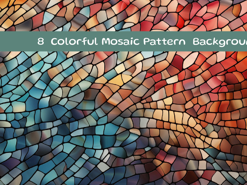 Colorful mosaic pattern background