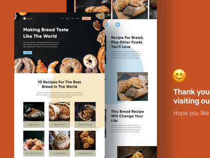 Bread.lur - Bread Culinary Landing Page