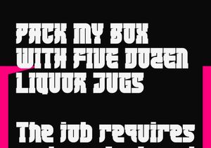 MurahMaksa - Japanese Inspired Display Typeface
