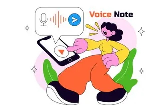6 Voice Note Vector Illustration