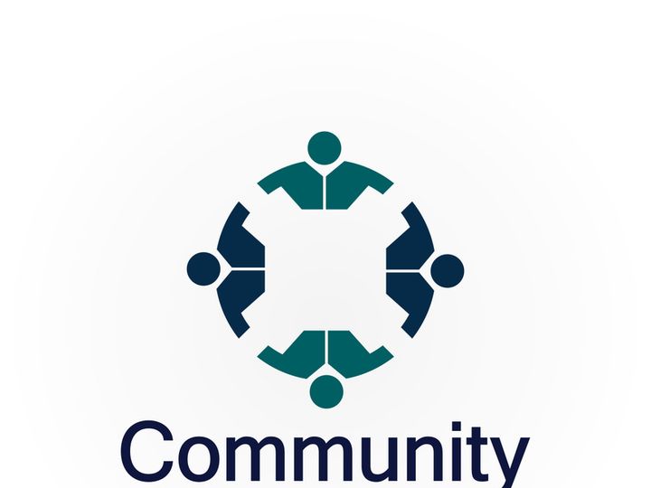 Community Logo Design Template for Teams or Groups.network and social icon design