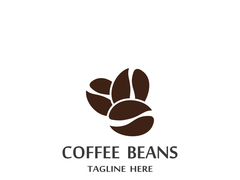 Premium coffee bean logo design.