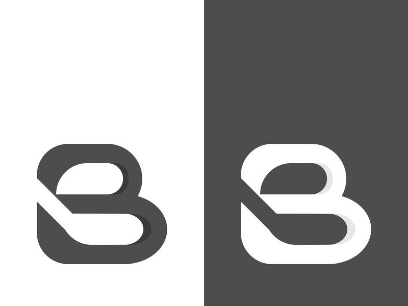 B letter logo template vector illustration