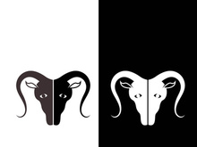 Goat logo template vector icon illustration design