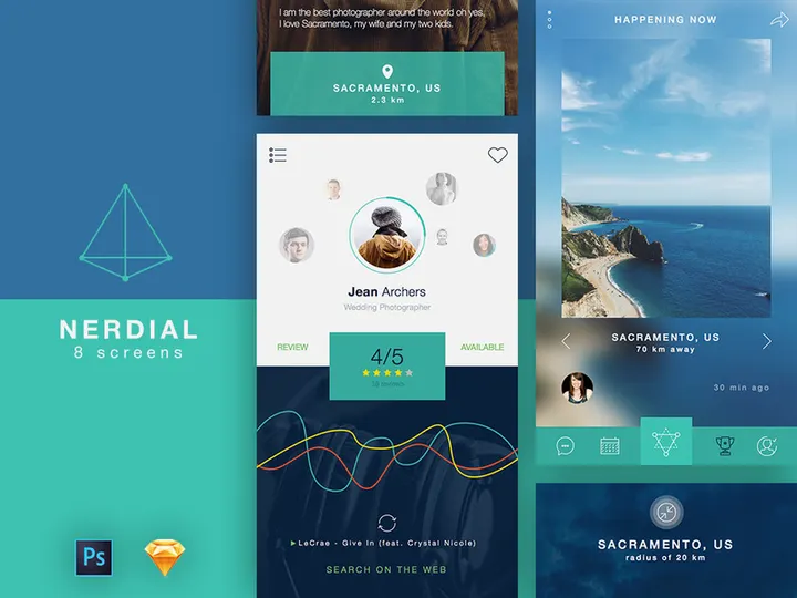 Nerdial App UI