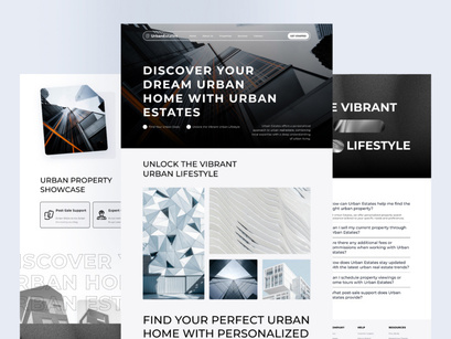 Urban Estates | Real Estate Landing Page UI Kit