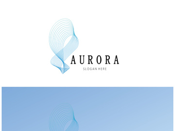 aurora logo design icon illustration vector template preview picture