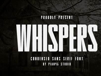 Whispers - Condensed Sans Serif