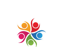 Community people logo network and social icon design template