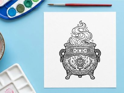 Traditional incense burner with rising smoke. Ornate ceramic censer releasing aromatic vapor for meditation and rituals.