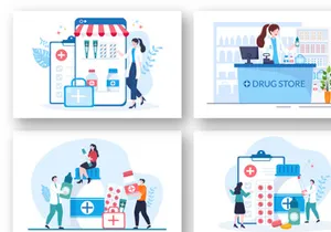 11 Drug Store Illustration