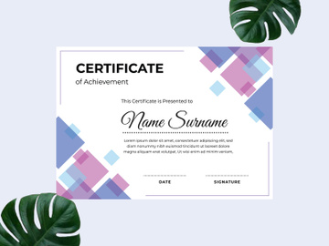 Modern certificate design template preview picture