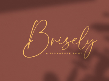 Free Brisely Handwritten Font preview picture
