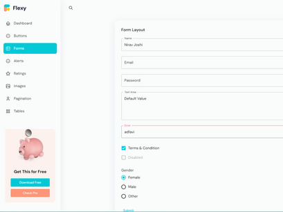 Flexy Free Nextjs MUI Admin Template