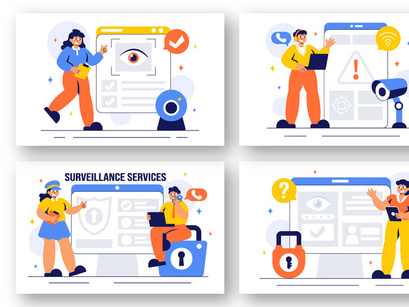 9 Surveillance Services Illustration