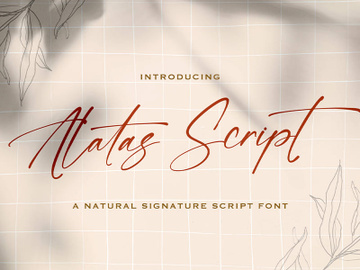 Alatas Script - Signature Script Font preview picture