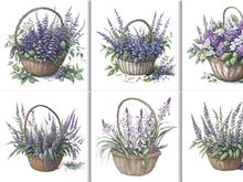 Watercolor Floral Flower Basket Design