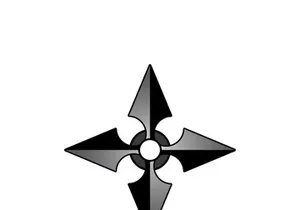ninja weapons vector logo