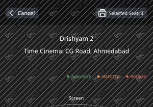 Cine Universal Movie Ticket Booking App UI
