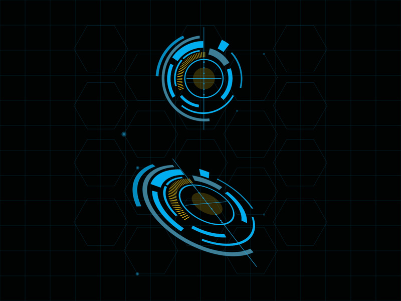 Futuristic user interface illustration