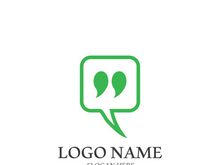 Speech bubble icon logo template vector illustration