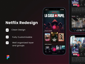 Movie Mobile App - Netflix Redesign Concept preview picture