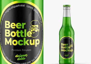 Beer Bottle Mockup Template