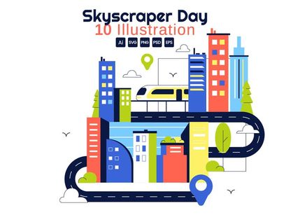 10 Skyscraper Day Illustration