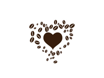 Coffee bean icon illustration preview picture
