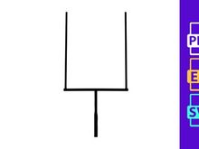 Football goal post illustration