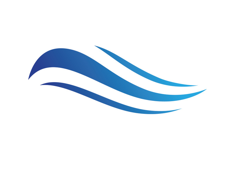 Water Wave Logo illustration design vector template