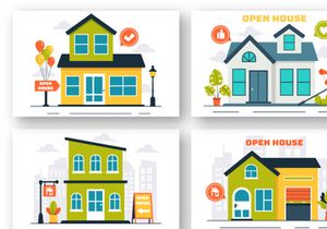 10 New Home Open House Illustration