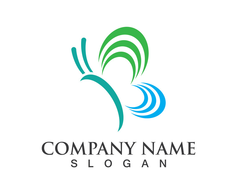 Butterfly logo icon vector design illustration