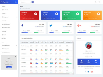 Flash Able Bootstrap Admin Template preview picture