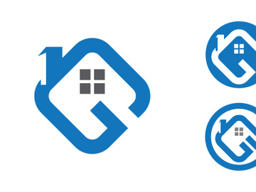 Home industrial Property concept icon logo illustration preview picture