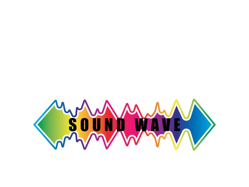 Sound waves vector illustration design template