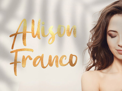 Allison Franco - Handwritten Font