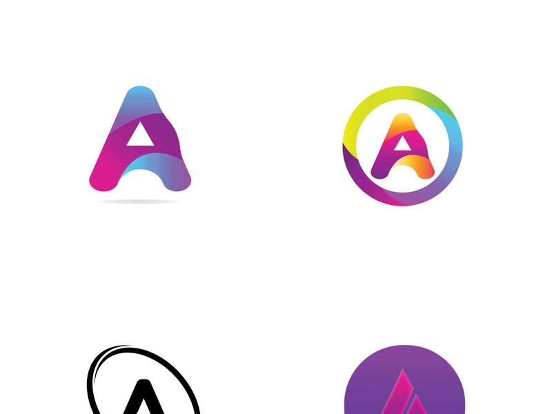 modern and creative initial letter A logo.