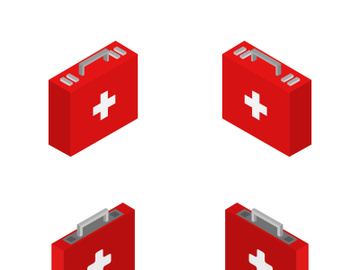 isometric medical suitcase preview picture