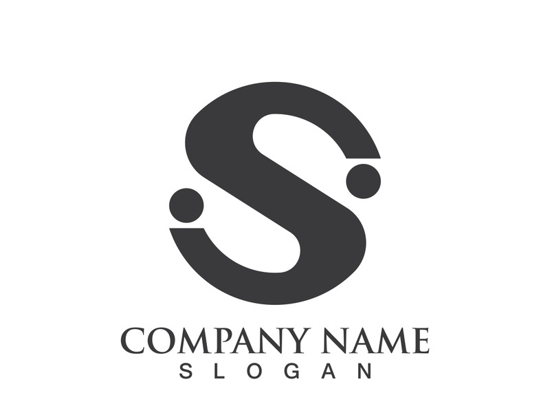 Business corporate S letter logo design vector