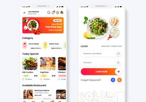 Food Order and Delivery Mobile App UI Kit
