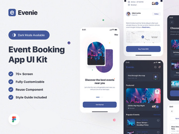 Event Booking App UI Kit preview picture