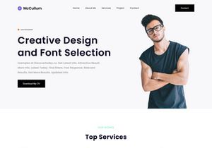 Mccullum - Personal portfolio landing page