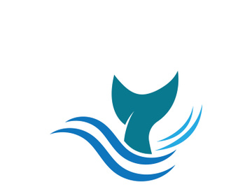 Ocean water wave wave logo design. preview picture