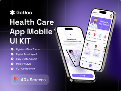 GoDoc - Health Care App Mobile UI KIT
