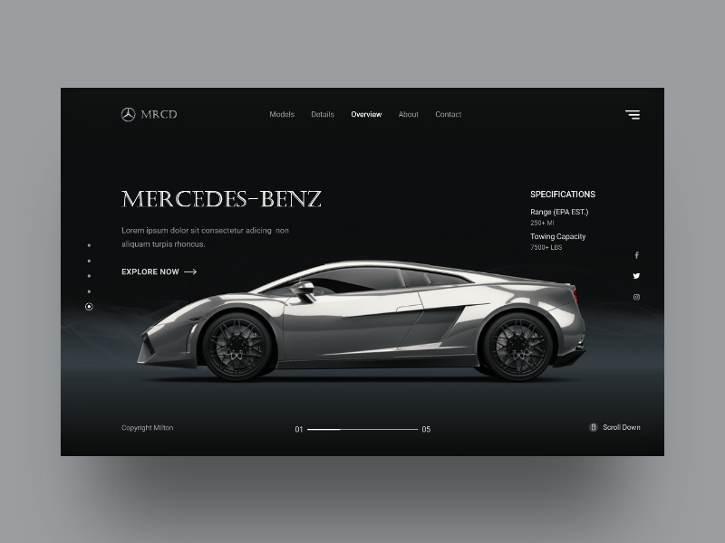 Mercedes Car Website