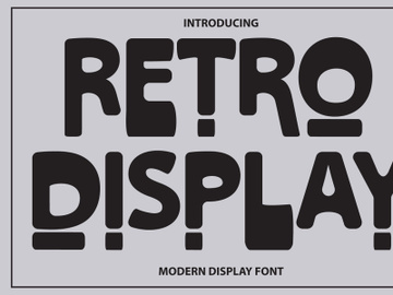 Retro Display Font preview picture