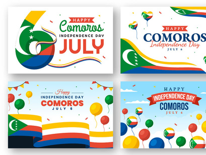 12 Happy Comoros Independence Day Illustration