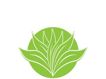 Aloe Vera logo icon design symbol beauty skin care preview picture